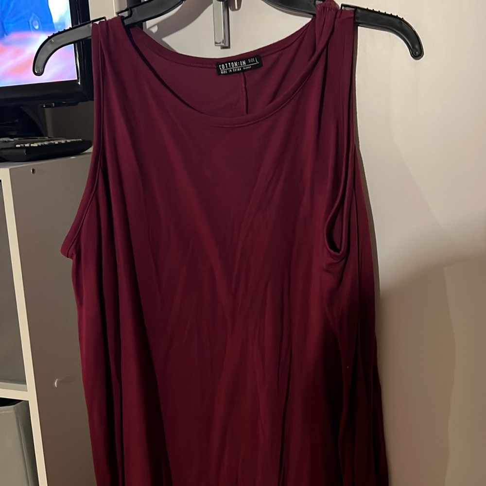 Cotton On long sleeve top with open shoulders